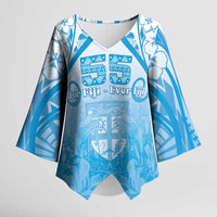Fiji Day Kimono Sleeve Blouse 55th Anniversary Forever Fiji - Polynesian Pride
