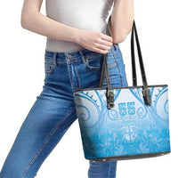 Fiji Day Leather Tote Bag 55th Anniversary Forever Fiji - Polynesian Pride