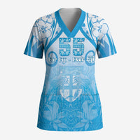 Fiji Day Scrub Top 55th Anniversary Forever Fiji - Polynesian Pride