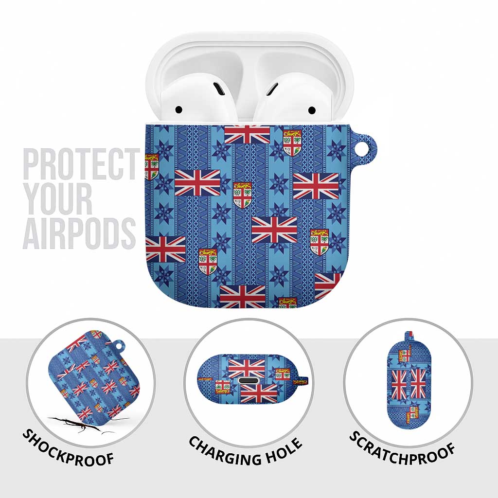 Fiji Masi Tapa AirPods Case Coat Of Arms LT05 - Polynesian Pride