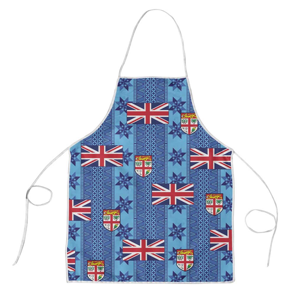 Fiji Masi Tapa Apron Coat Of Arms LT05 Blue - Polynesian Pride