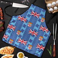 Fiji Masi Tapa Apron Coat Of Arms LT05 Blue - Polynesian Pride