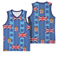 Fiji Masi Tapa Basketball Jersey Coat Of Arms LT05 - Polynesian Pride