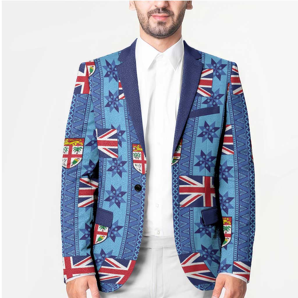 Fiji Masi Tapa Blazer Coat Of Arms - Polynesian Pride