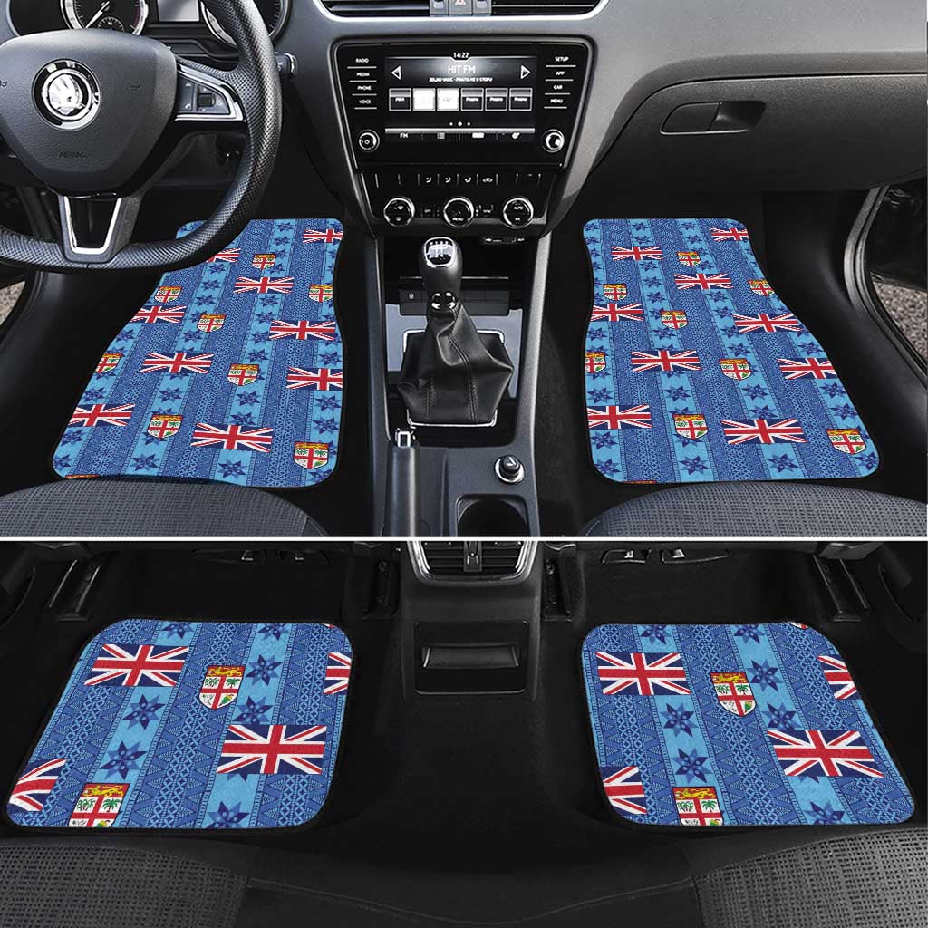Fiji Masi Tapa Car Mats Coat Of Arms - Polynesian Pride
