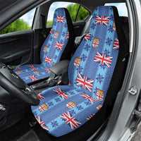 Fiji Masi Tapa Car Seat Cover Coat Of Arms - Polynesian Pride