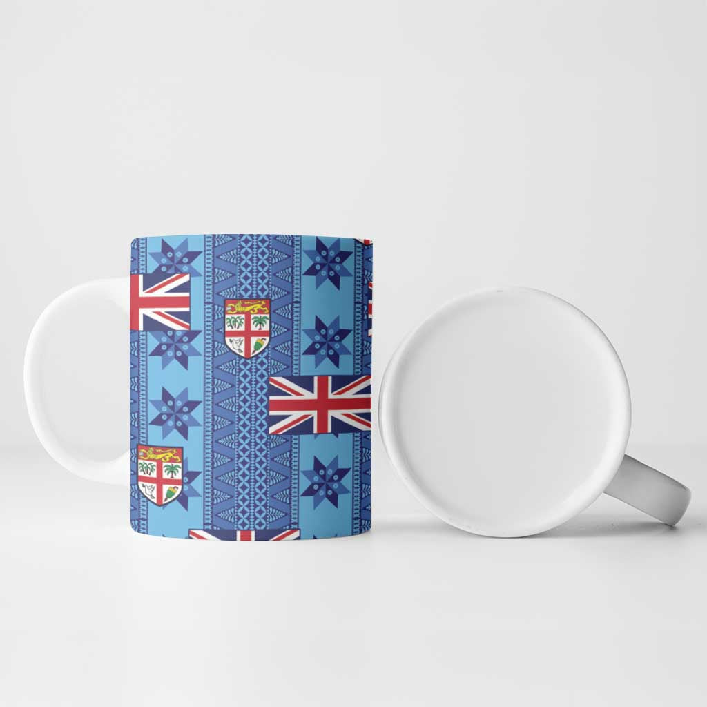 Fiji Masi Tapa Ceramic Mug Coat Of Arms LT05 - Polynesian Pride