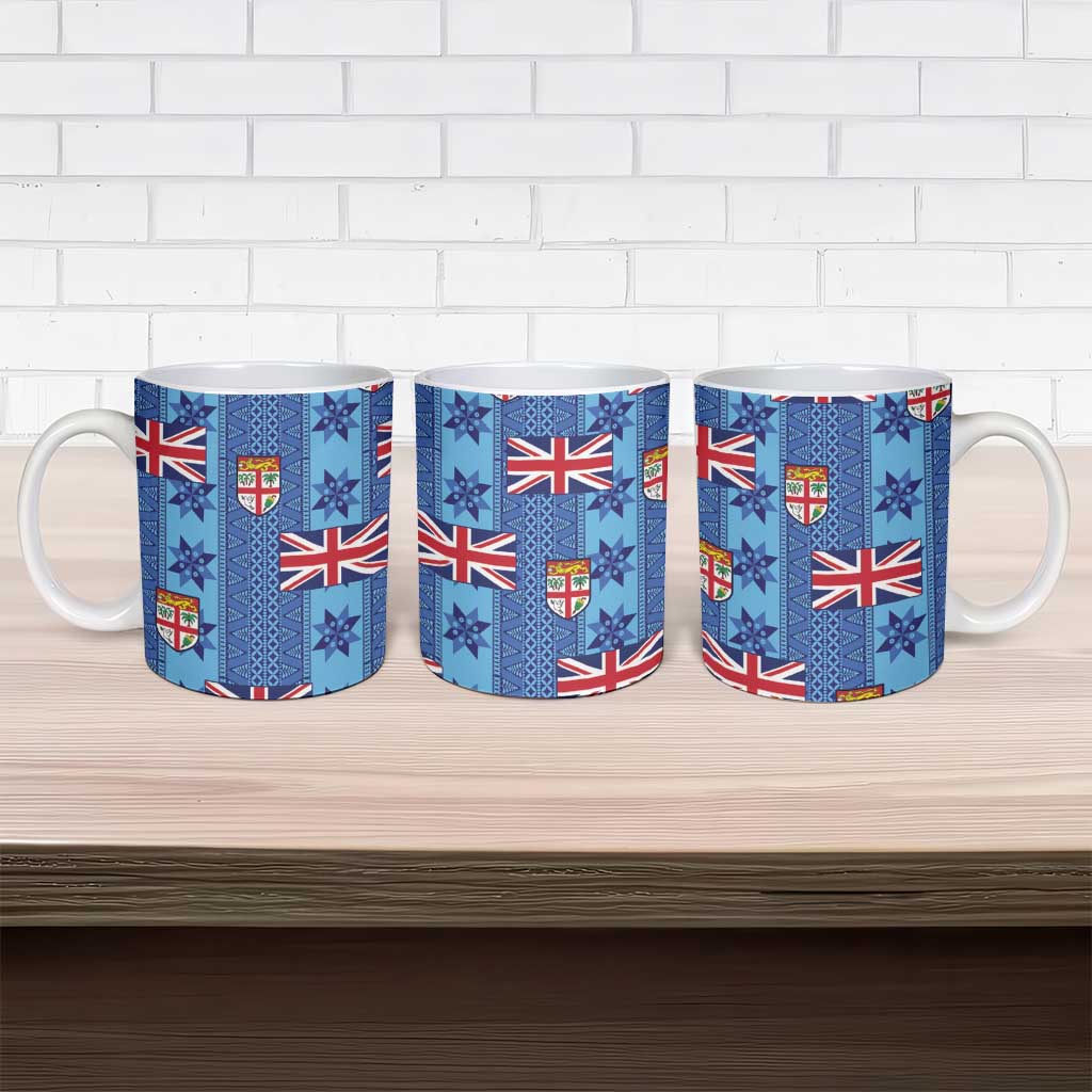 Fiji Masi Tapa Ceramic Mug Coat Of Arms LT05 - Polynesian Pride