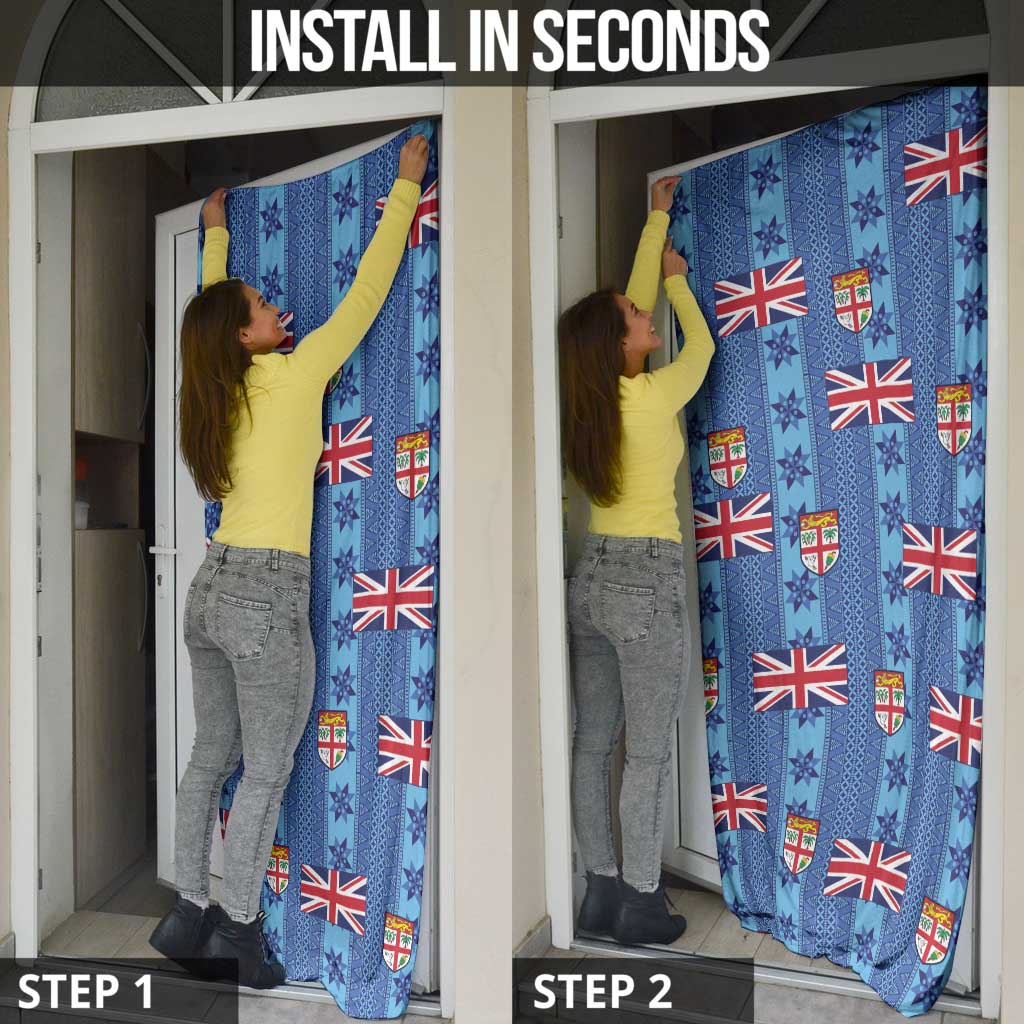 Fiji Masi Tapa Door Cover Coat Of Arms LT05 - Polynesian Pride
