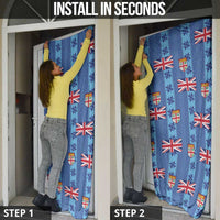 Fiji Masi Tapa Door Cover Coat Of Arms LT05 - Polynesian Pride