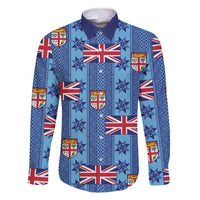 Fiji Masi Tapa Family Matching Mermaid Dress and Hawaiian Shirt Coat Of Arms - Polynesian Pride