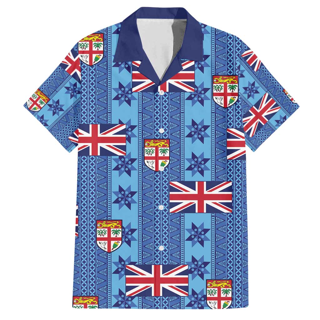 Fiji Masi Tapa Family Matching Off Shoulder Maxi Dress and Hawaiian Shirt Coat Of Arms - Polynesian Pride