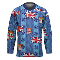 Fiji Masi Tapa Hockey Jersey Coat Of Arms - Polynesian Pride
