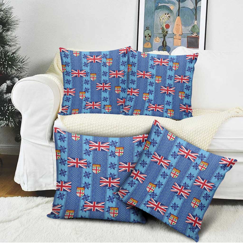 Fiji Masi Tapa Pillow Cover Coat Of Arms - Polynesian Pride