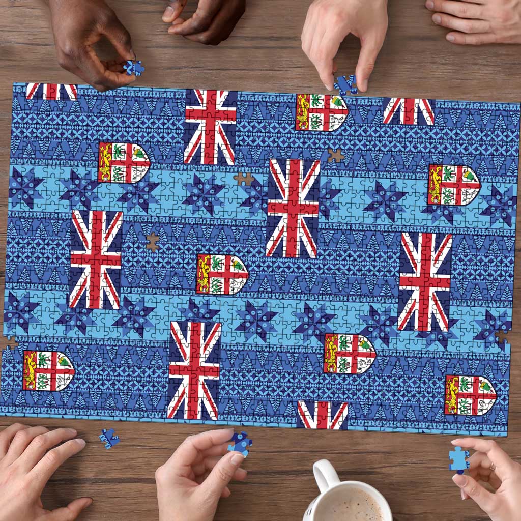 Fiji Masi Tapa Puzzle Coat Of Arms LT05 - Polynesian Pride