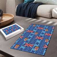 Fiji Masi Tapa Puzzle Coat Of Arms LT05 - Polynesian Pride