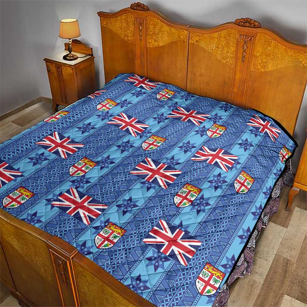Fiji Masi Tapa Quilt Coat Of Arms - Polynesian Pride