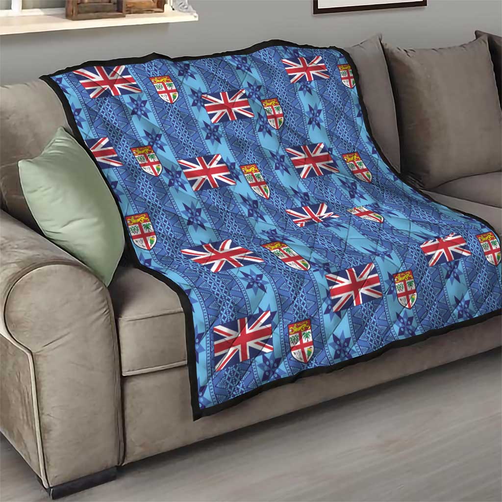 Fiji Masi Tapa Quilt Coat Of Arms - Polynesian Pride