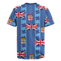 Fiji Masi Tapa Rugby Jersey Coat Of Arms - Polynesian Pride