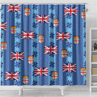 Fiji Masi Tapa Shower Curtain Coat Of Arms - Polynesian Pride