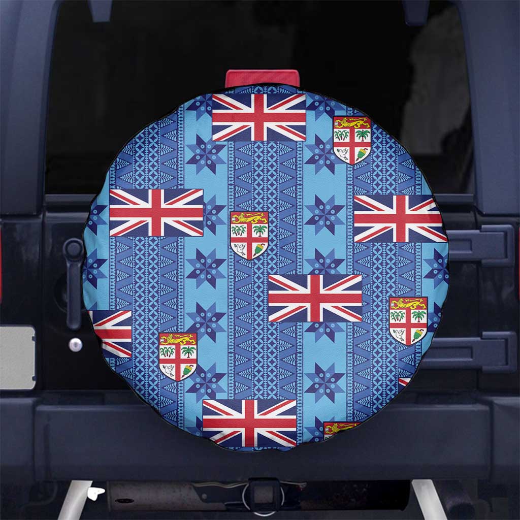 Fiji Masi Tapa Spare Tire Cover Coat Of Arms - Polynesian Pride