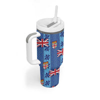 Fiji Masi Tapa Tumbler With Handle Coat Of Arms - Polynesian Pride