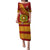 Custom Vavau High School Family Matching Puletasi Dress and Hawaiian Shirt Tongan Kupesi Pattern LT05 Mom's Dress Red - Polynesian Pride