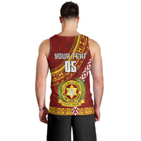 Custom Vavau High School Men Tank Top Tongan Kupesi Pattern LT05 - Polynesian Pride