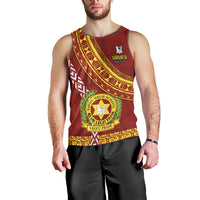 Custom Vavau High School Men Tank Top Tongan Kupesi Pattern LT05 - Polynesian Pride