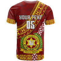 Custom Vavau High School T Shirt Tongan Kupesi Pattern LT05 - Polynesian Pride