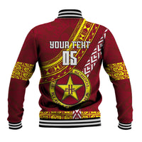 Custom Eua High School Baseball Jacket Tongan Kupesi Pattern LT05 - Polynesian Pride