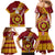 Custom Eua High School Family Matching Mermaid Dress and Hawaiian Shirt Tongan Kupesi Pattern LT05 - Polynesian Pride