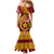 Custom Eua High School Family Matching Mermaid Dress and Hawaiian Shirt Tongan Kupesi Pattern LT05 - Polynesian Pride