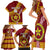 Custom Eua High School Family Matching Short Sleeve Bodycon Dress and Hawaiian Shirt Tongan Kupesi Pattern LT05 - Polynesian Pride