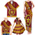 Custom Eua High School Family Matching Tank Maxi Dress and Hawaiian Shirt Tongan Kupesi Pattern LT05 - Polynesian Pride