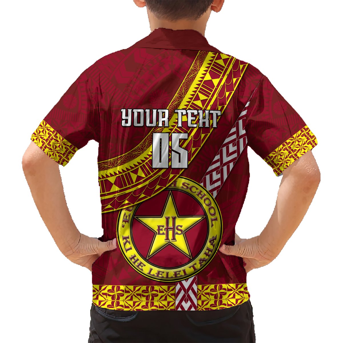 Custom Eua High School Hawaiian Shirt Tongan Kupesi Pattern LT05 - Polynesian Pride