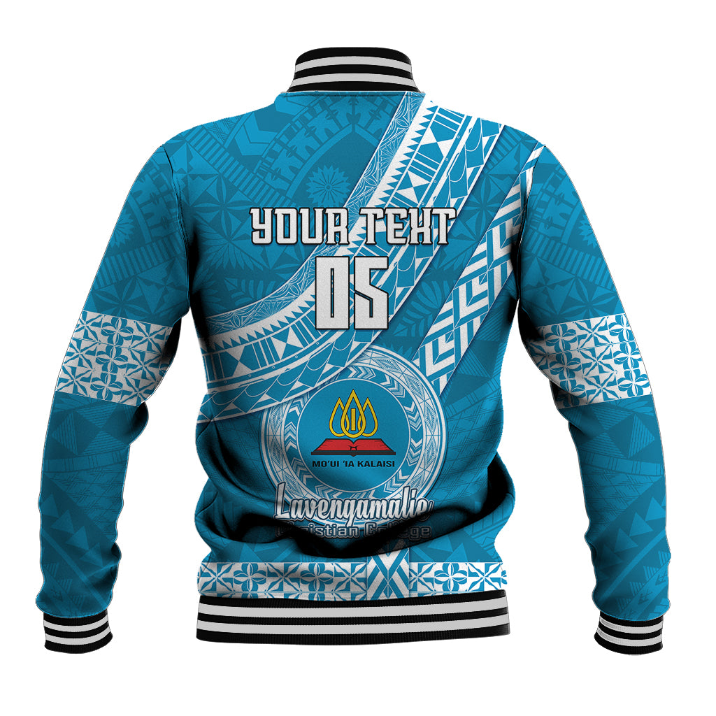 Custom Lavengamalie College Baseball Jacket Tongan Kupesi Pattern LT05 - Polynesian Pride