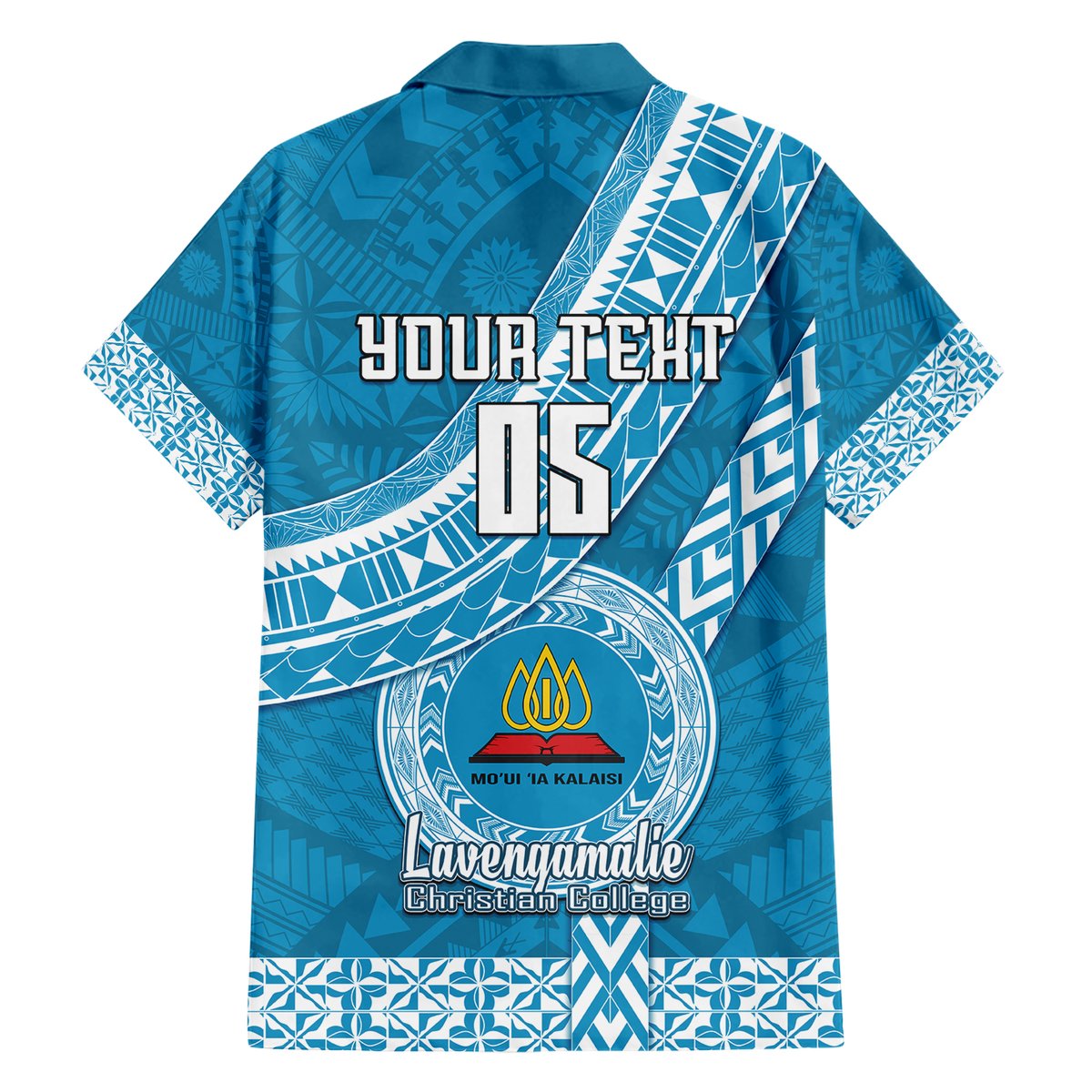 Custom Lavengamalie College Hawaiian Shirt Tongan Kupesi Pattern LT05 - Polynesian Pride