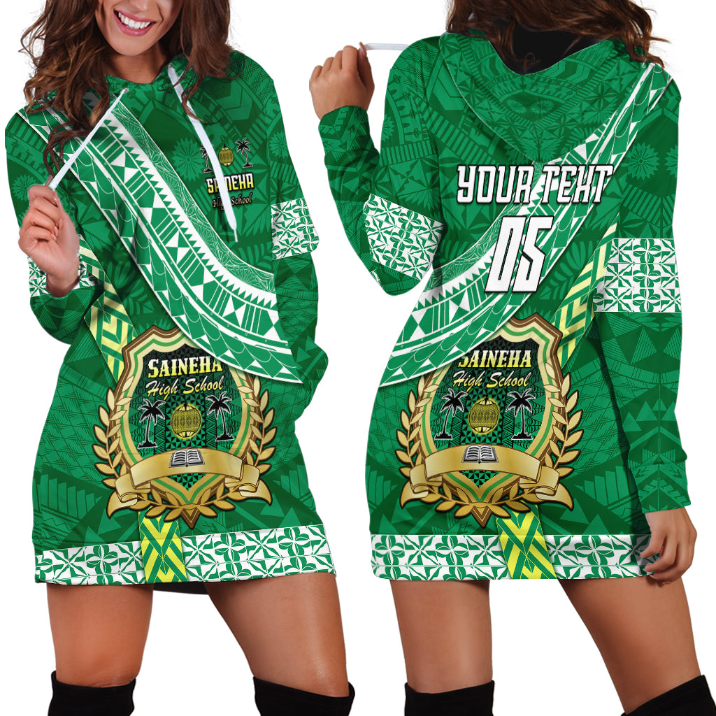 Custom Saineha High School Hoodie Dress Tongan Kupesi Pattern LT05 - Polynesian Pride