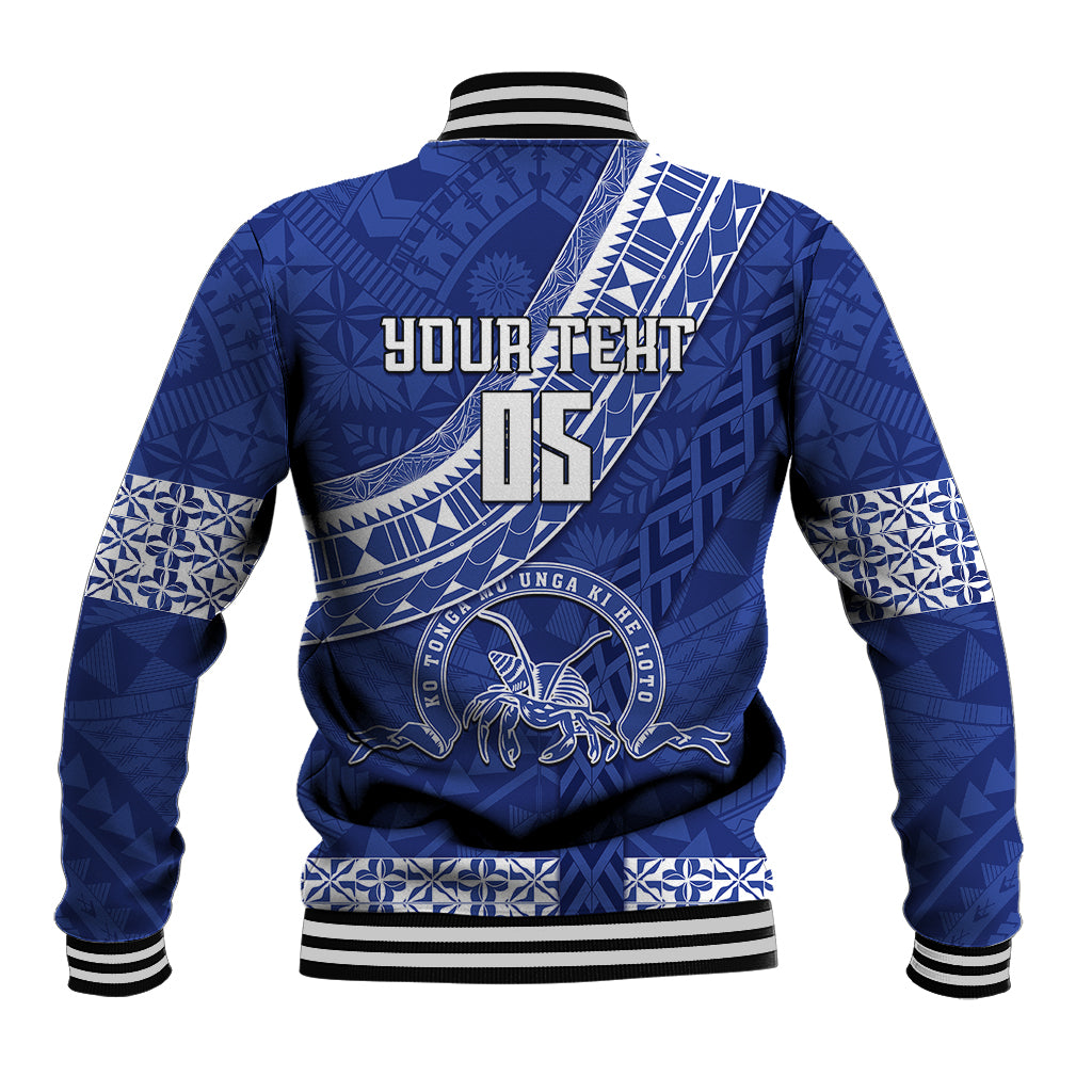 Custom Tupou College Baseball Jacket Tongan Kupesi Pattern LT05 - Polynesian Pride