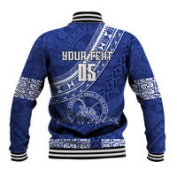 Custom Tupou College Baseball Jacket Tongan Kupesi Pattern LT05 - Polynesian Pride