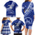 Custom Tupou College Family Matching Long Sleeve Bodycon Dress and Hawaiian Shirt Tongan Kupesi Pattern LT05 - Polynesian Pride