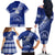 Custom Tupou College Family Matching Off Shoulder Long Sleeve Dress and Hawaiian Shirt Tongan Kupesi Pattern LT05 - Polynesian Pride