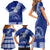 Custom Tupou College Family Matching Short Sleeve Bodycon Dress and Hawaiian Shirt Tongan Kupesi Pattern LT05 - Polynesian Pride