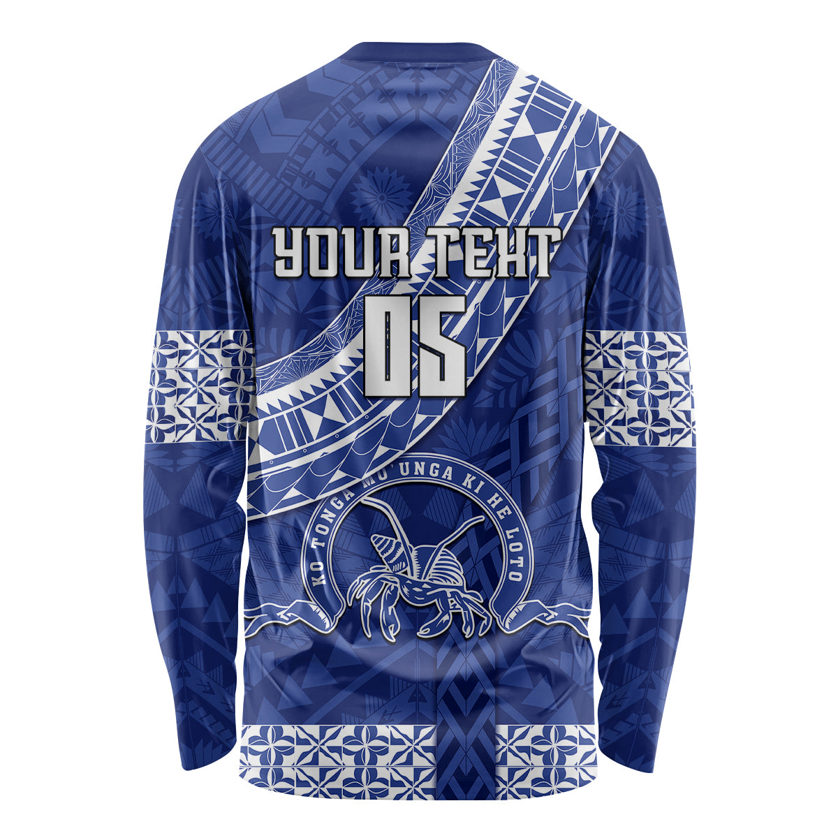 Custom Tupou College Long Sleeve Shirt Tongan Kupesi Pattern LT05 - Polynesian Pride