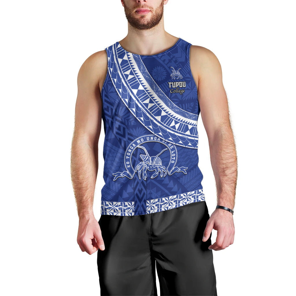 Custom Tupou College Men Tank Top Tongan Kupesi Pattern LT05 - Polynesian Pride