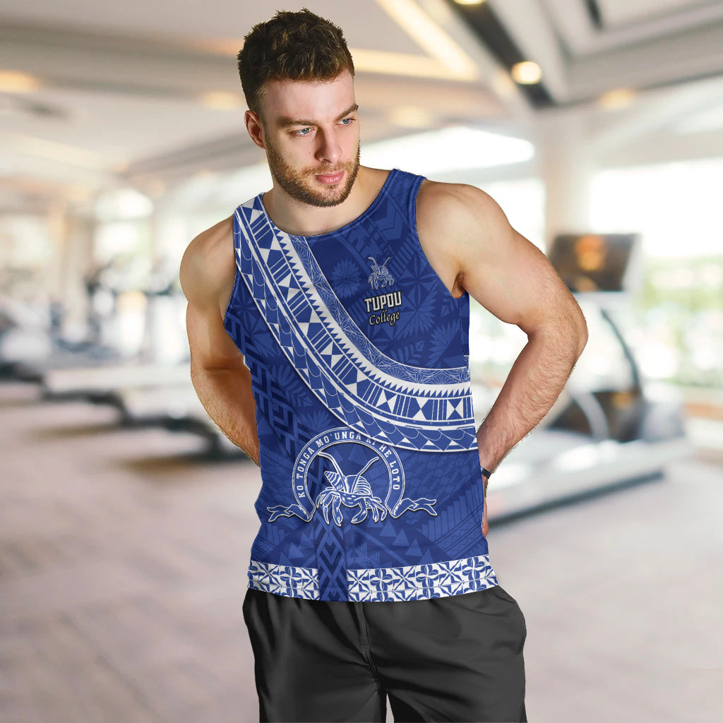 Custom Tupou College Men Tank Top Tongan Kupesi Pattern LT05 - Polynesian Pride