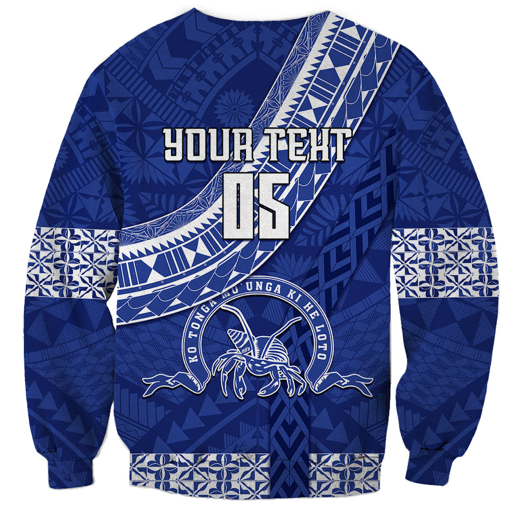 Custom Tupou College Sweatshirt Tongan Kupesi Pattern LT05 - Polynesian Pride