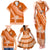 Custom Tailulu College Family Matching Tank Maxi Dress and Hawaiian Shirt Tongan Kupesi Pattern LT05 - Polynesian Pride