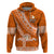 Custom Tailulu College Hoodie Tongan Kupesi Pattern LT05 Pullover Hoodie Orange - Polynesian Pride